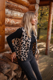 Leopardmønstret Cardigan