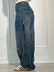 Camy Strass Harem-Jeans