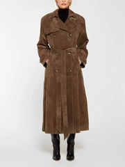 Harlow Wildleder Trenchcoat