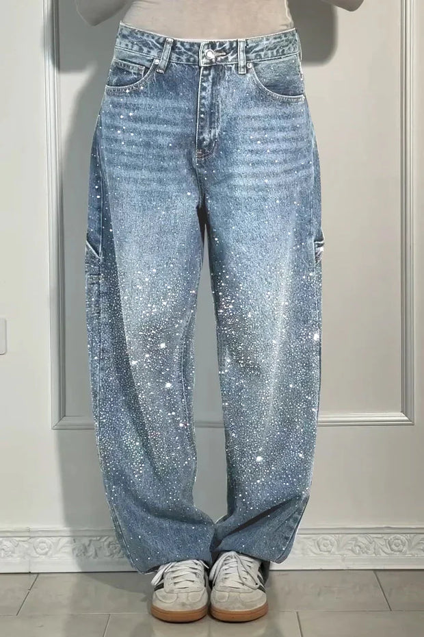 Camy Strass Harem-Jeans