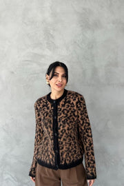 Leopard Fringed Cardigan