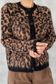 Leopard Fringed Cardigan