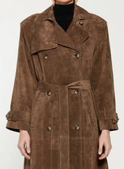 Harlow Wildleder Trenchcoat