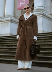 Harlow Wildleder Trenchcoat